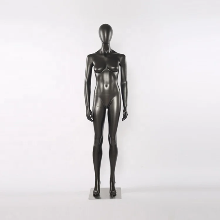meyshow mannequins high quality matte black sexy women model FRP female maniquies full body fiberglass dummy for window display