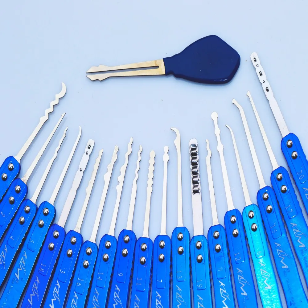 Stainless steel single hook set locksmith maintenance lock core to pick and pick home burglar proof door file cabinet lock core