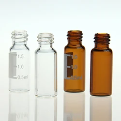 LanJing High Quality Airtight 1ml 2ml 5ml 10ml Sterile Glass Vial with writing area micro sampling vials for Gas Chromatography