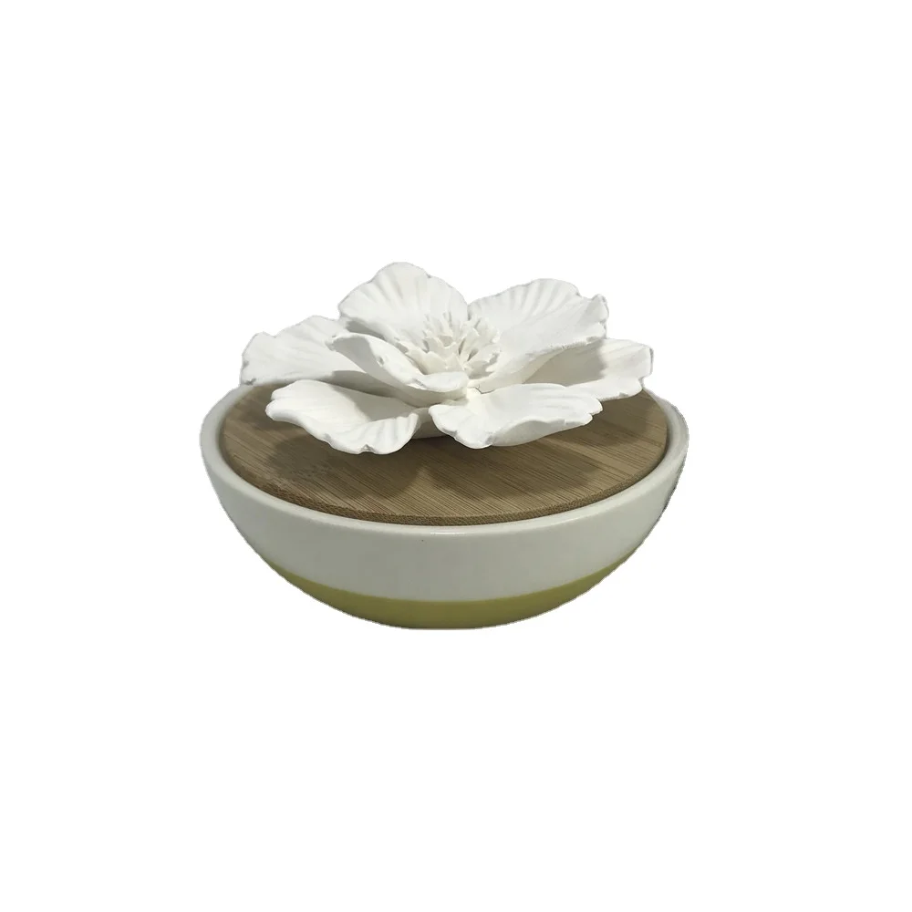 Hotel Fragrance diffuser ceramic flower home use aroma oil diffuser
