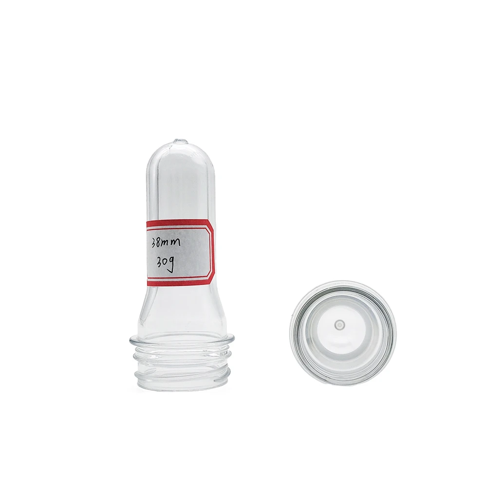 38mm 30g  clear color drinking water Bottles  PET plastic 500ml  bottle preform