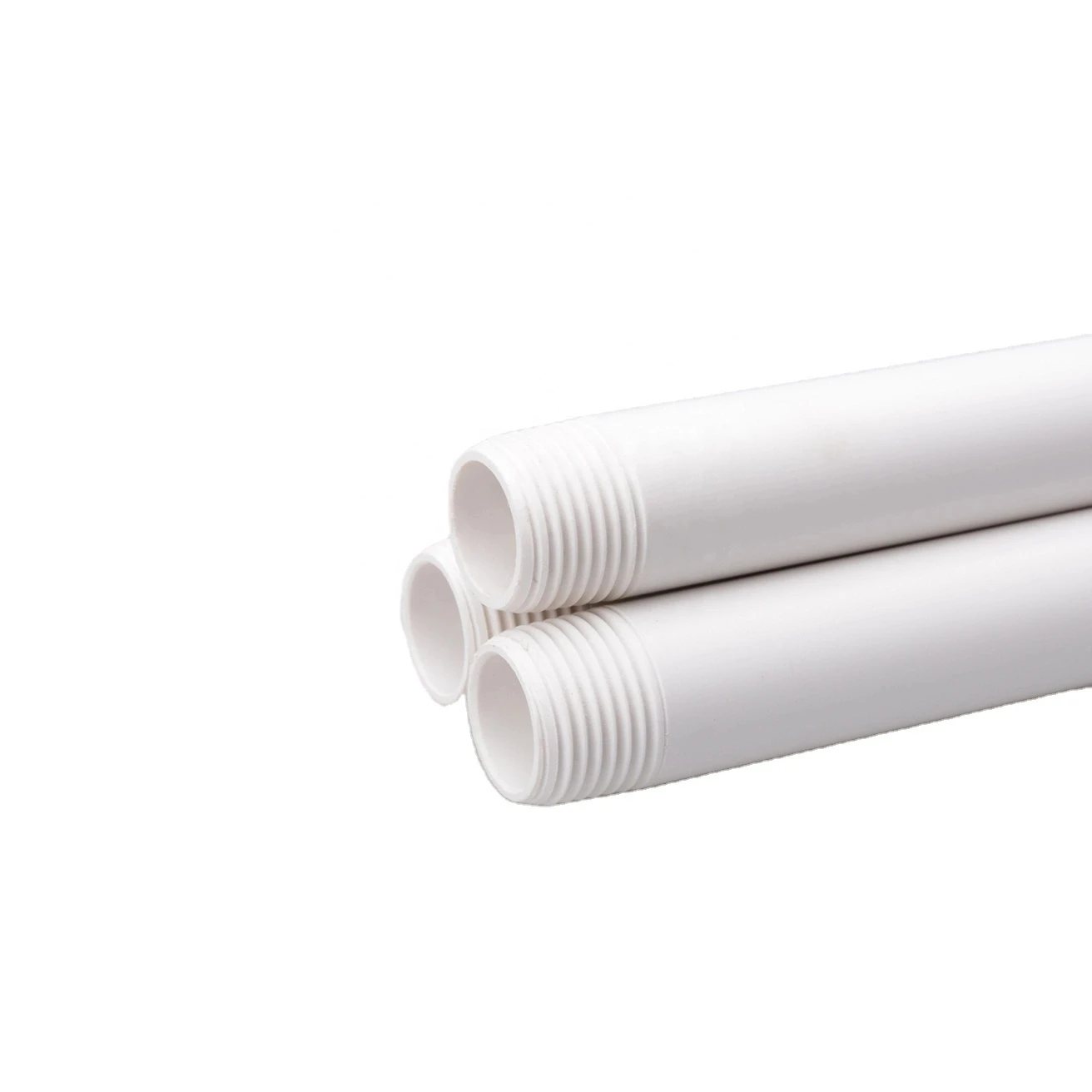 High Pressure Small Diameter 20mm 25mm 32mm BS Thread PVC Pipe Male Thread PVC/UPVC Plumping Plastic Tube Nipple Pipe