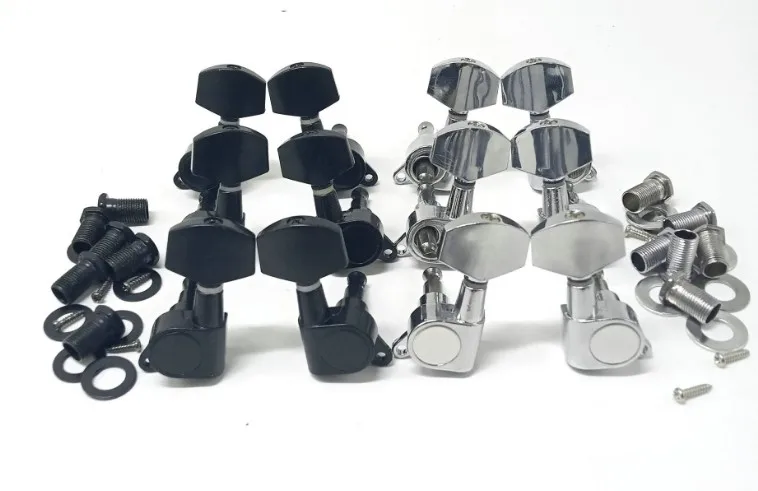 Popular supply of folk guitar full closed coil coil metal alloy 41 folk LP electric guitar big square head string button black