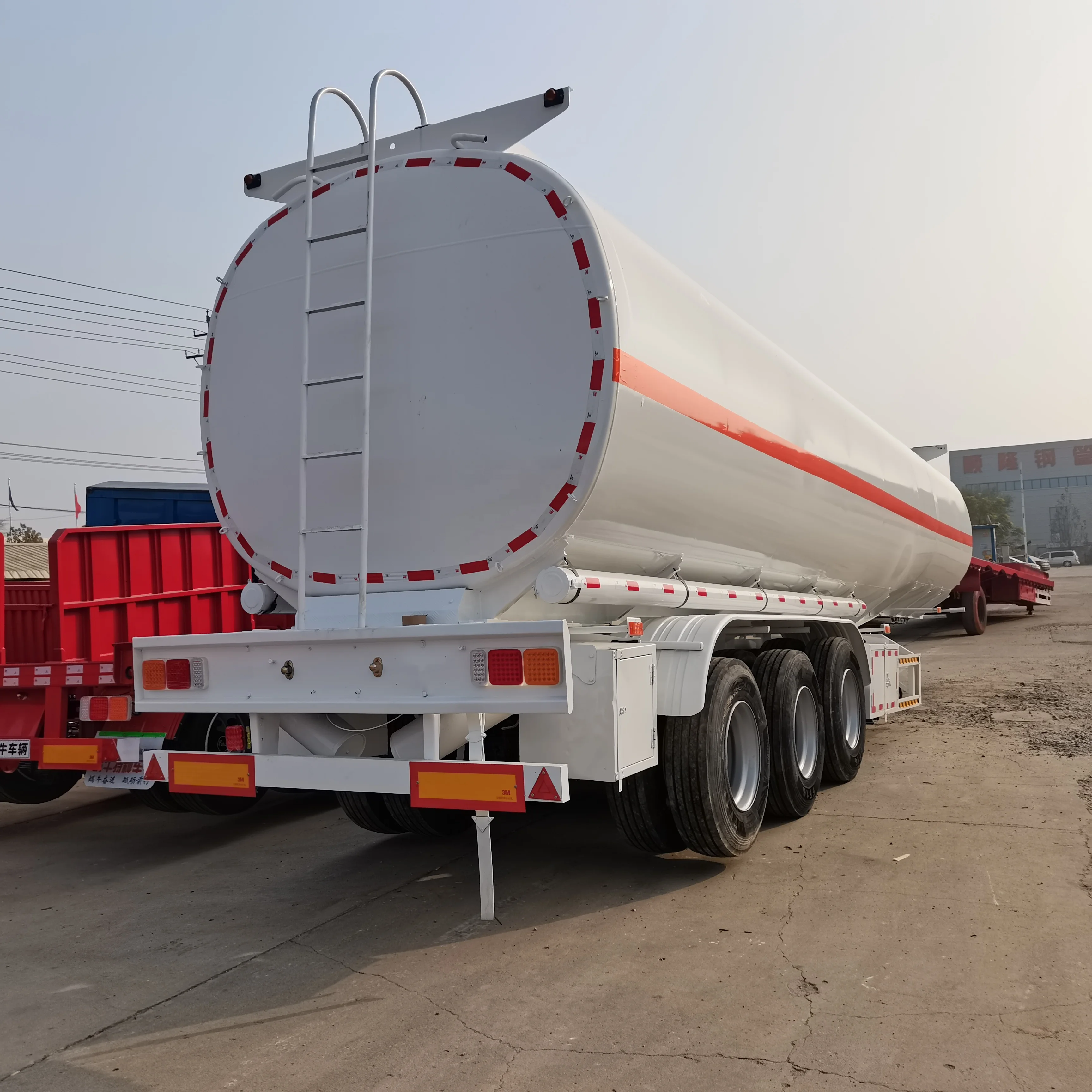 3 Axle Carbon Steel Aluminium Oil Diesel Transport Trailer