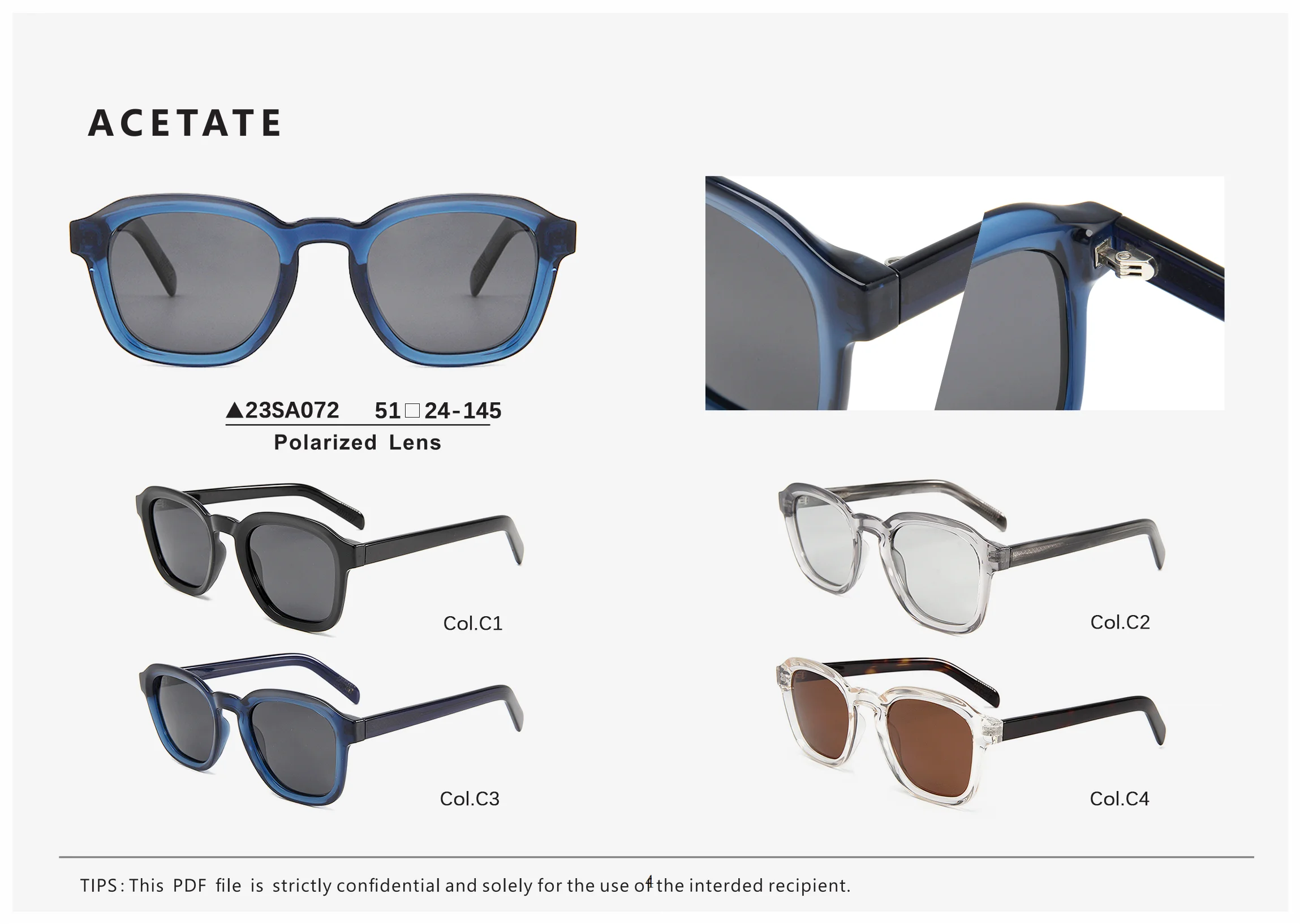 MLM 2025 Good Selling Retro Round Large Frame Acetate Sunglasses Fashion Street Transparent Grey Lunettes de Soleil