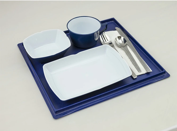 Plastic ABS Reusable Tableware For Airline