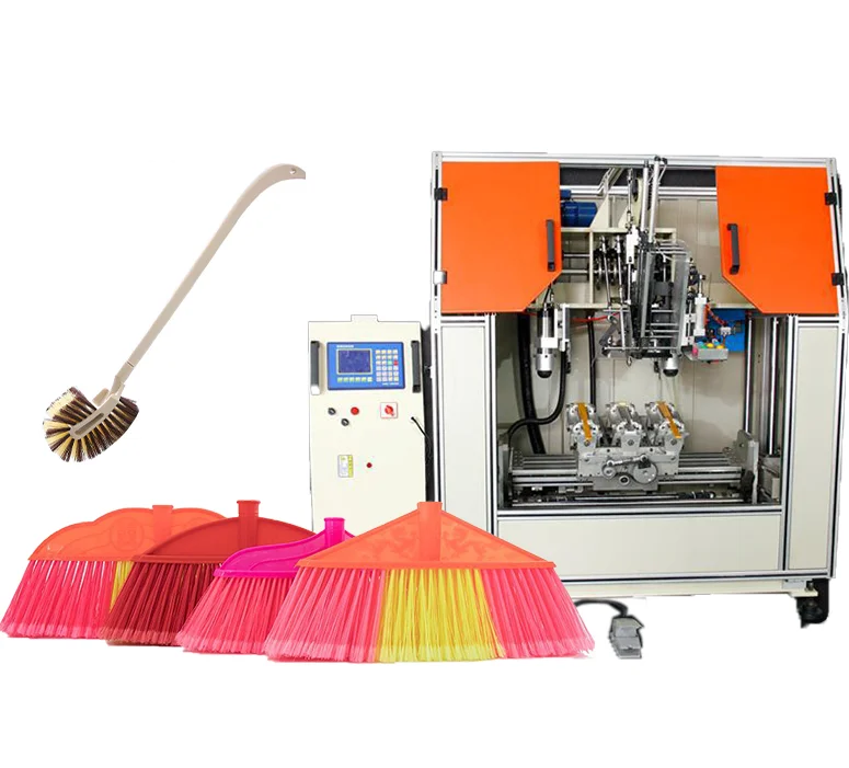 Wooden Handles Machines Ferrule Manual Small Broom Drilling And Tufting Brooms Paint Brush Making Machine Automatic