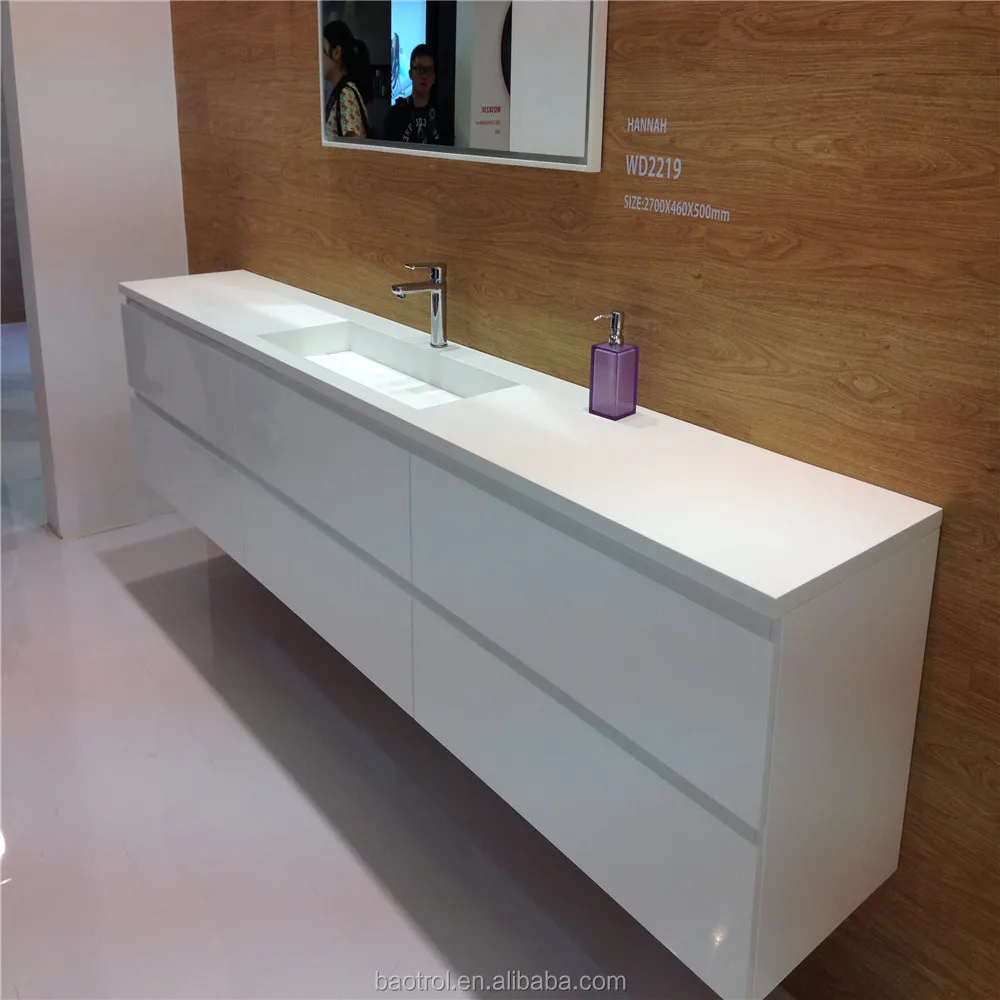 OEM Spanish style man made marble wc Sink Basin Bathroom Sink