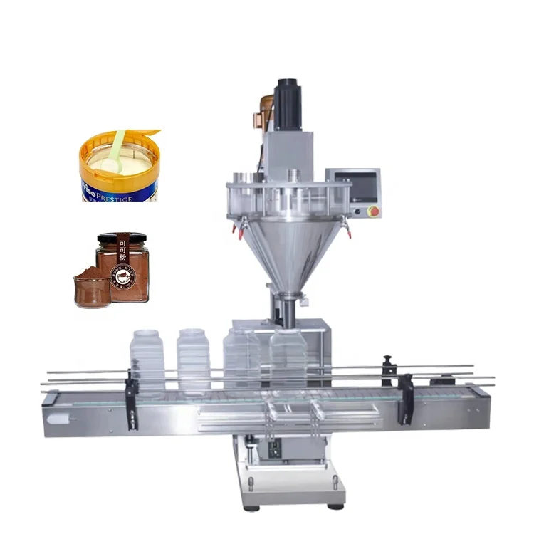 UBL Automatic Glass Plastic Bottle Jar Washing Toner Milk Coffee Dry Talcum Spice Powder Filling Machines