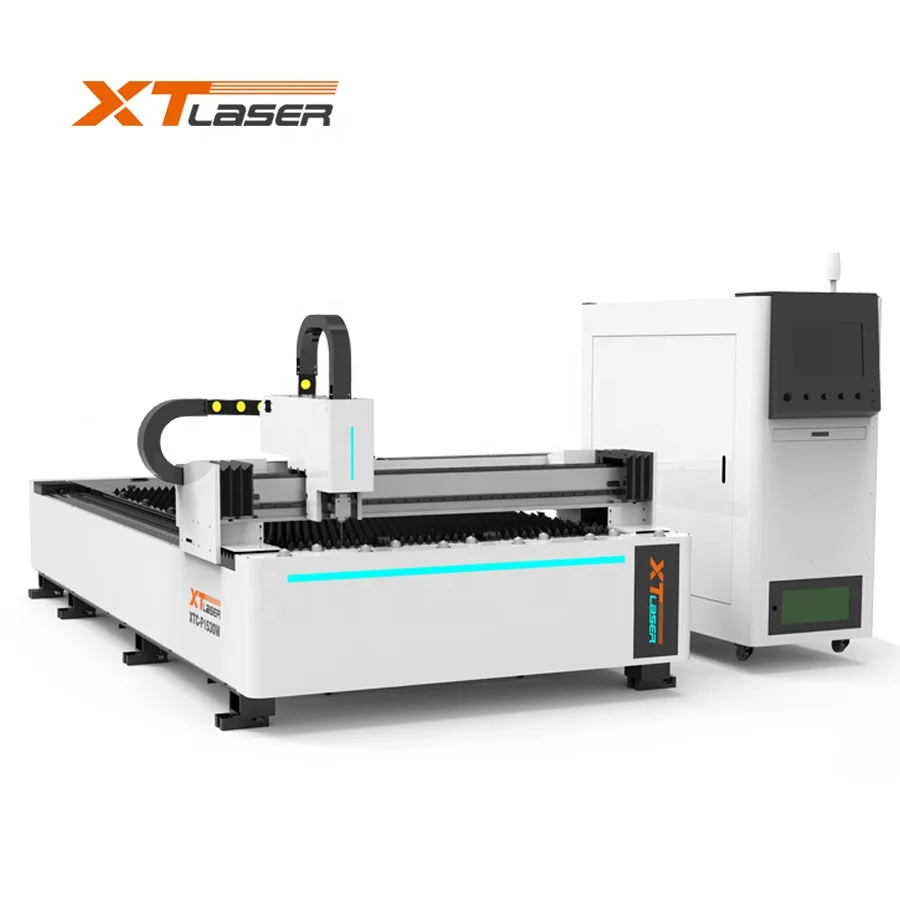 XTC-1530H 1530W 1530ET Fiber laser metal cutting machine 6000w 4000w Raycus laser power for steel carbon
