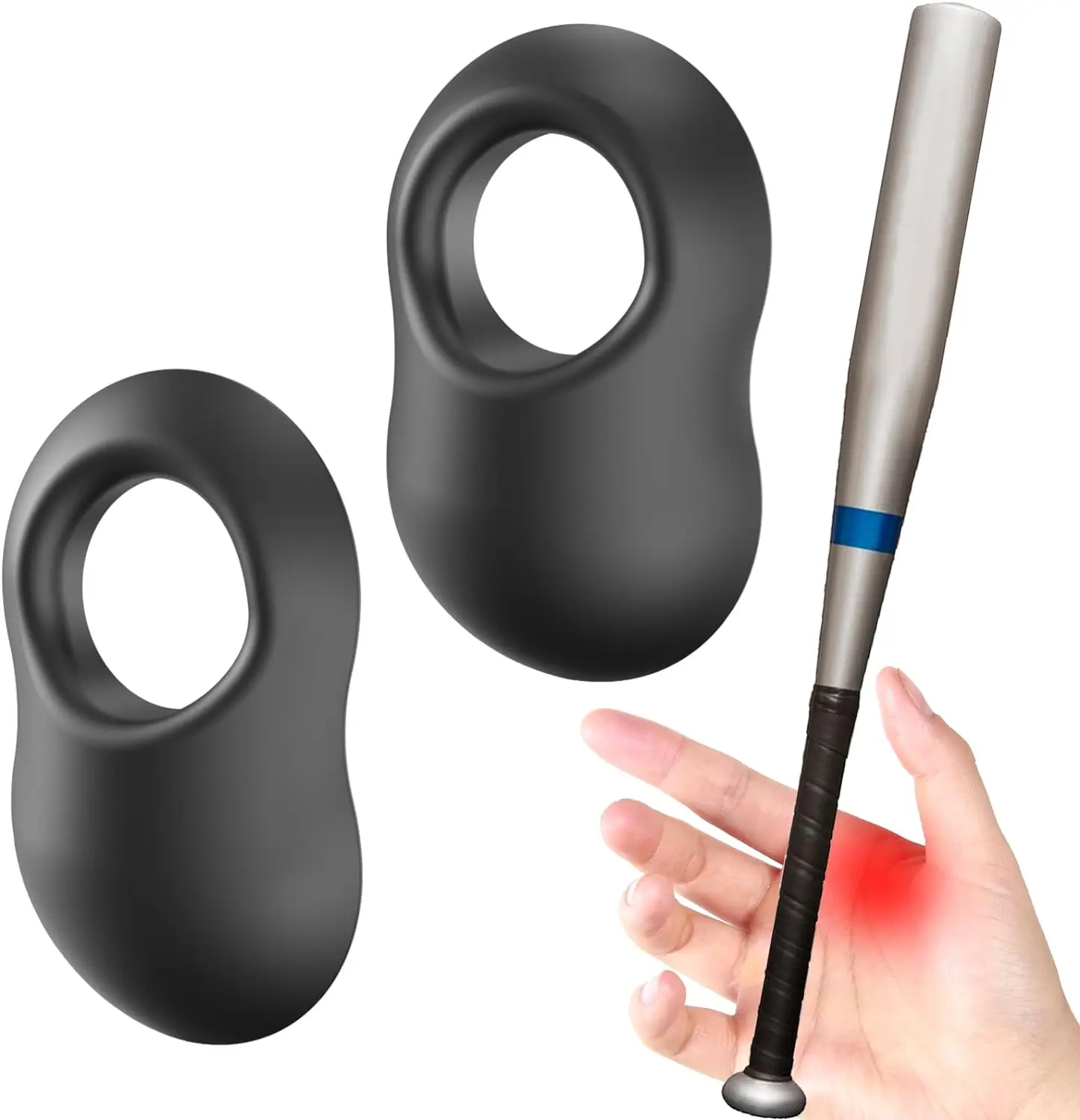 Бейсбольная ручка для большого пальца Силиконовая защита