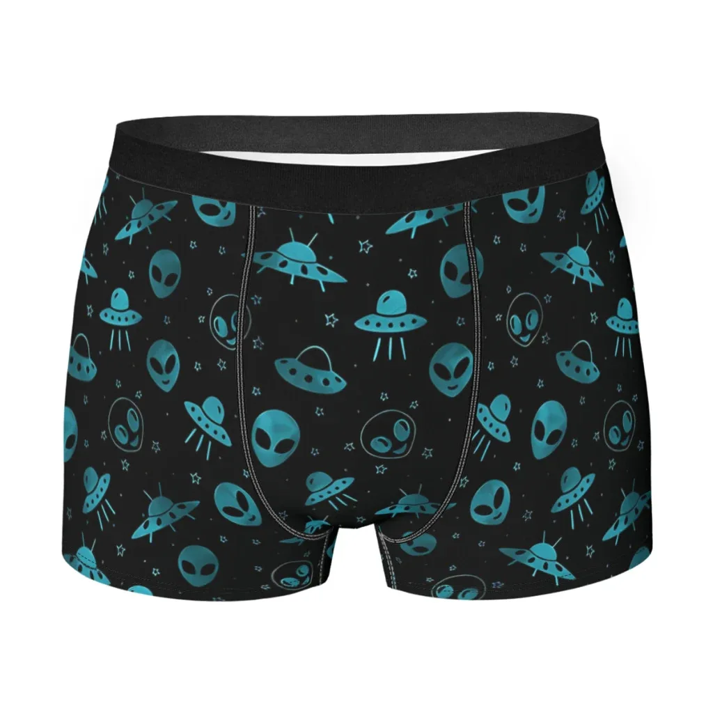 odm dropping alien ET 3d print service underwear men UFO Digital print on demand all over print underpants Personalized boxer