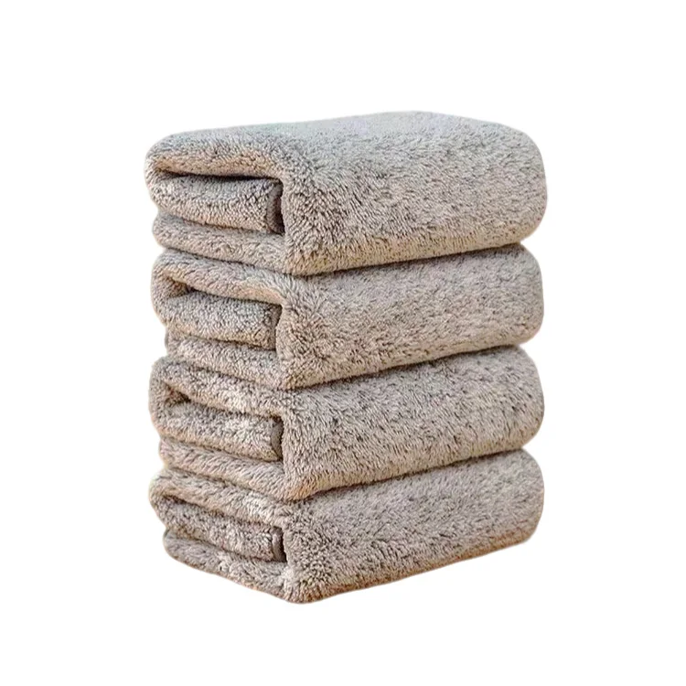 Dual Sided Coral Fleece Cloth Composite Microfiber Car Wash Towel for Premium Car Polishing and Cleaning
