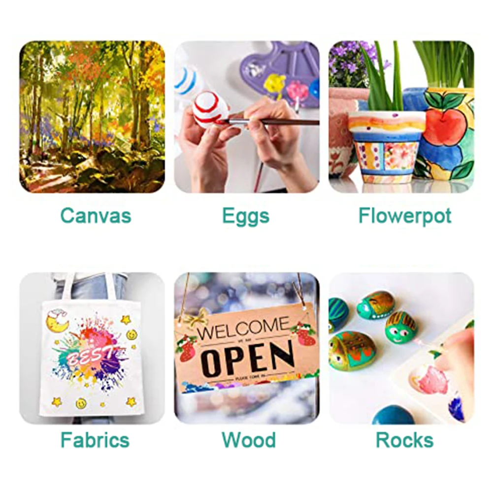 Hot sale safe and non-toxic 18colors 12ml tubes acrylic paint set for kids and students