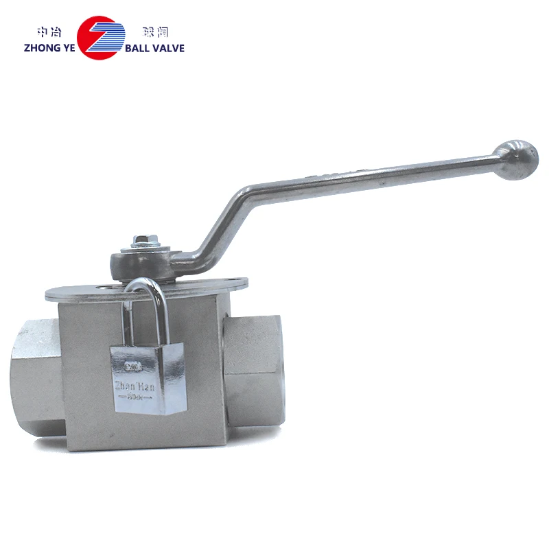 Chinese factory  sale selling  female thread  ball valve galvanized carbon steel  BKH-NPT1 hydraulic ball valve