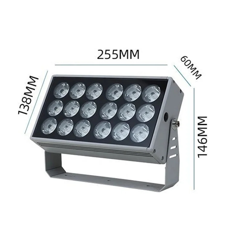 High Power Square RGB RGBW LED Flood Light DMX DMX512 RDM LED Flood Light for Building Facade LED Floodlight Lamp