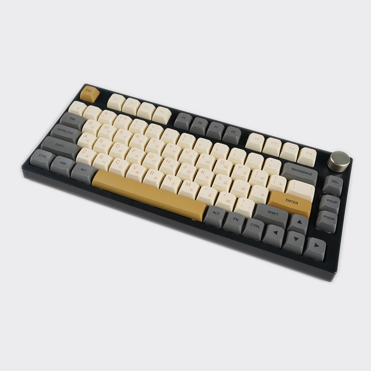 MATHEW TECH MK80 MAX 75 percent Layout Mechanical Keyboard 80Keys Mechanical Keyboard Tri Mode Retro Mechanical Keyboard RGB