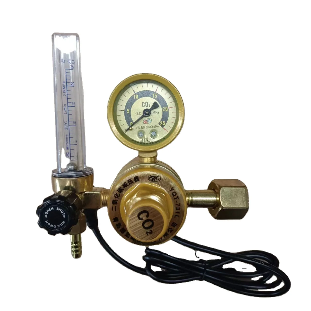 Heated carbon dioxide pressure reducer / mixed gas general