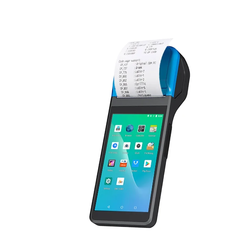 MHT-M2 Handheld Android 11 5.5 inch Handheld Mobile Pos Terminal Machine 4G NFC Card Bluetooth Pos System