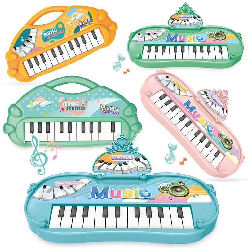 Stuffed Electronic Piano Keyboard Toys 13 Key Early Educational Instrument Organ for Kids Musical Children