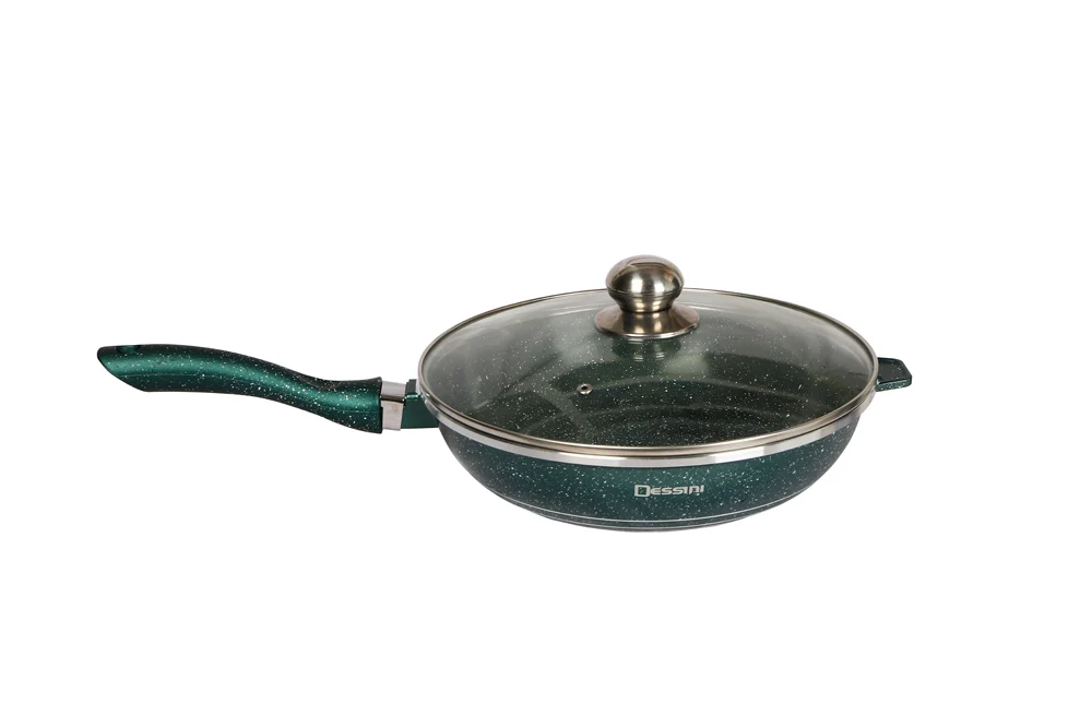 Frying  pan  12-piece set (with glass lid)