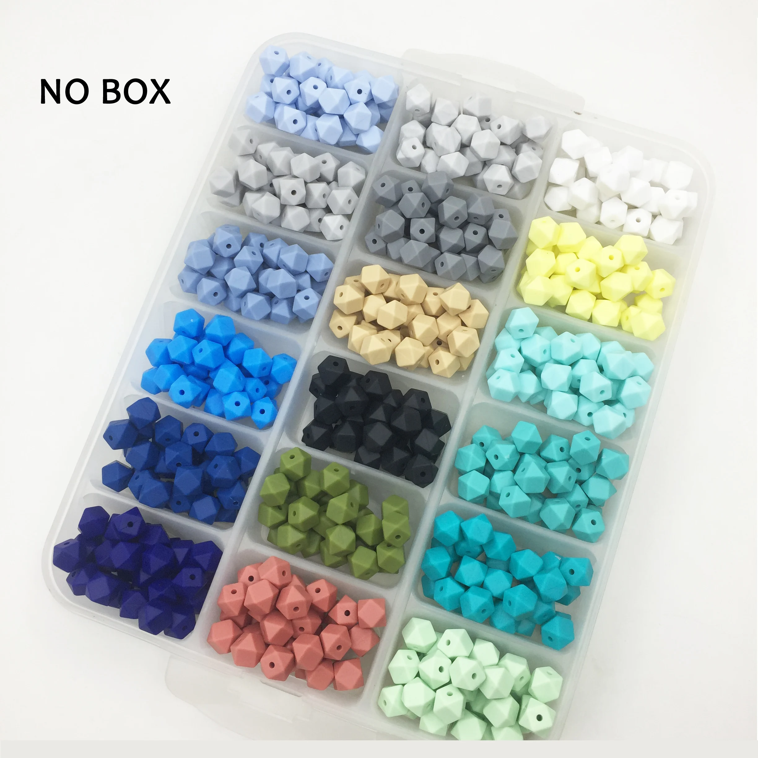 Wholesale New Arrival geometric silicone beads BPA free Food Grade soft Silicone icosahedron beads