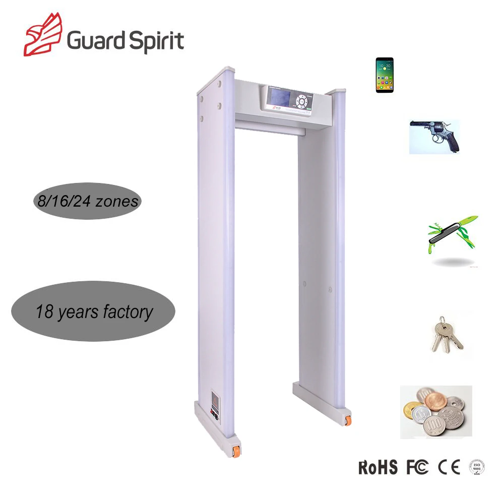 Automatically alarm Walk Through Metal Detector Doors Full Body Scanner for Hotels door frame metal detector
