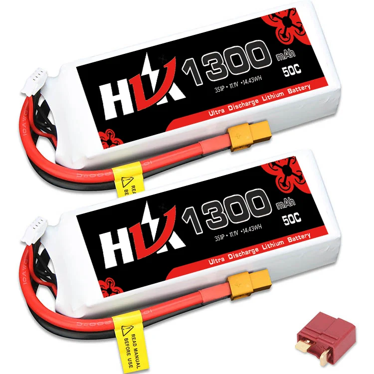 HLK rc airplane 1300mah 50c 3s XT60 plug lithium polymer  rc lipo 11.1v lipo battery pack