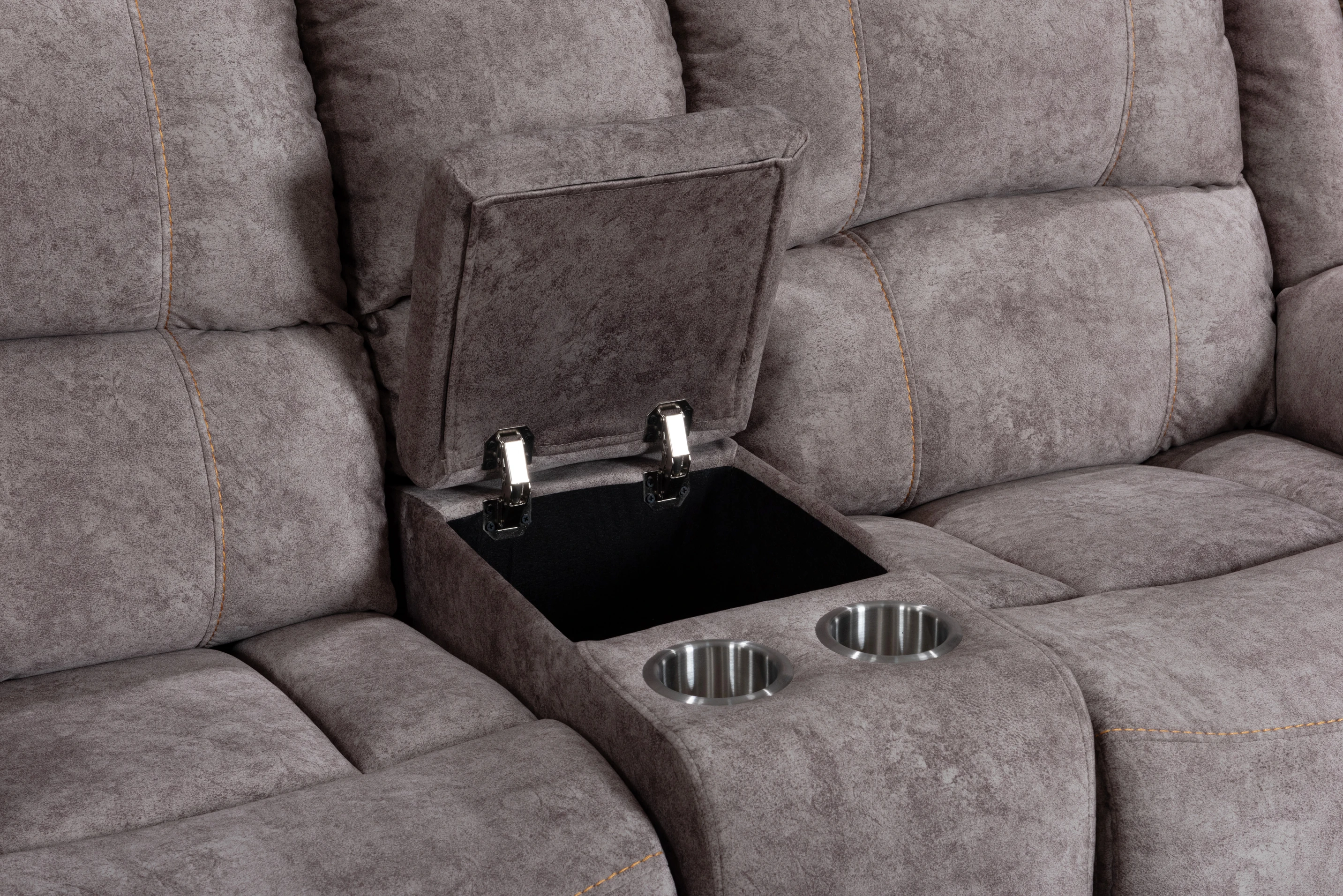 Modern Rocker Recliner Chair Carton Box Wood Warehouse Environmental Protection PU and Waterproof with Heated Massage Leather