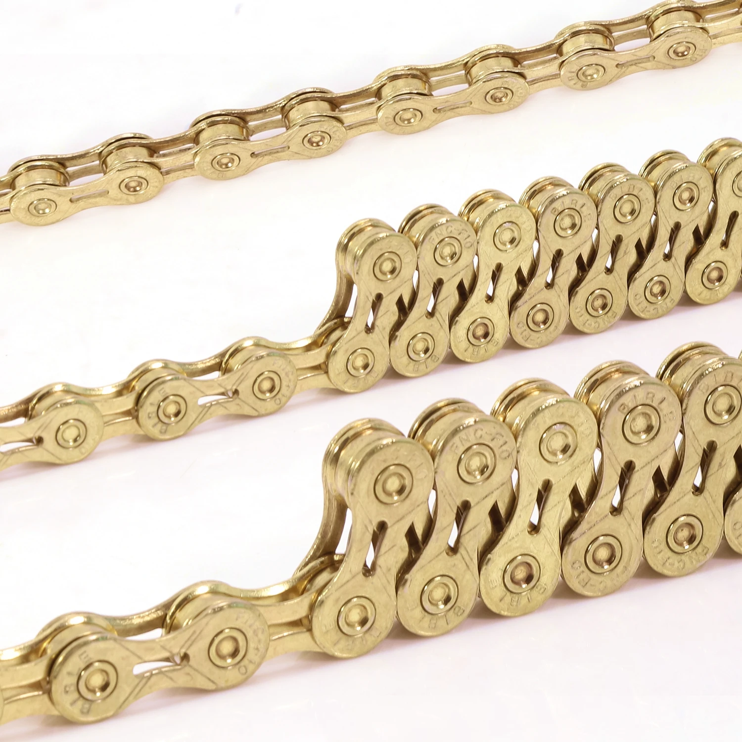 High quality FNC 10-speed golden rust proof stainless steel hollow road mountain bike chain