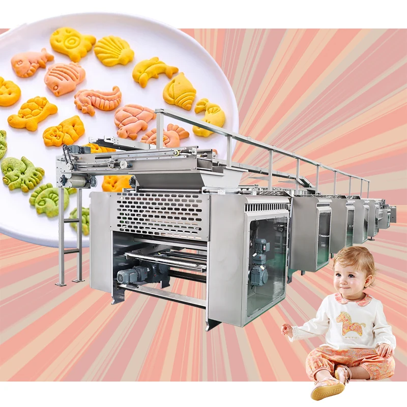 Automatic Biscuit Cookie Making Machine Soft Hard Cookie Baking Machine Biscuits Making Machine