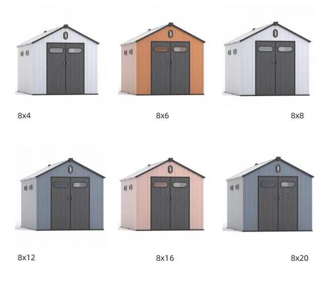 Wholesale Garden Tool Garden Shed Portable PP Metal Outdoor Waterproof Metal Tools Storage Shed