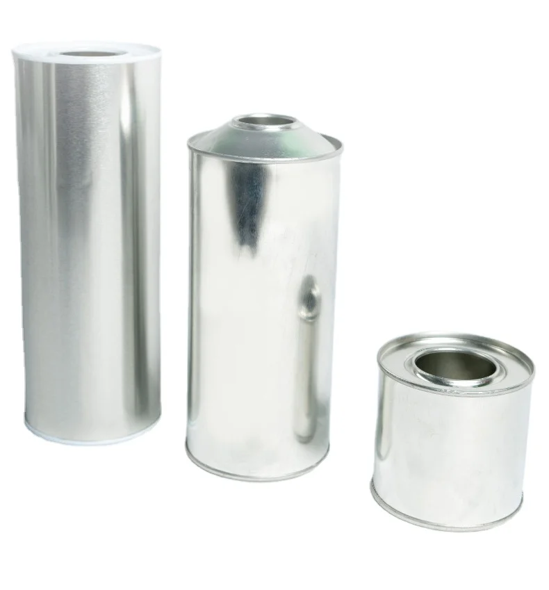 0.5L-1L Tight Head Metal Cans Customizable Empty Tin Can Used for Engine Oil Candles Paint Glue Palm Industrial Chemical