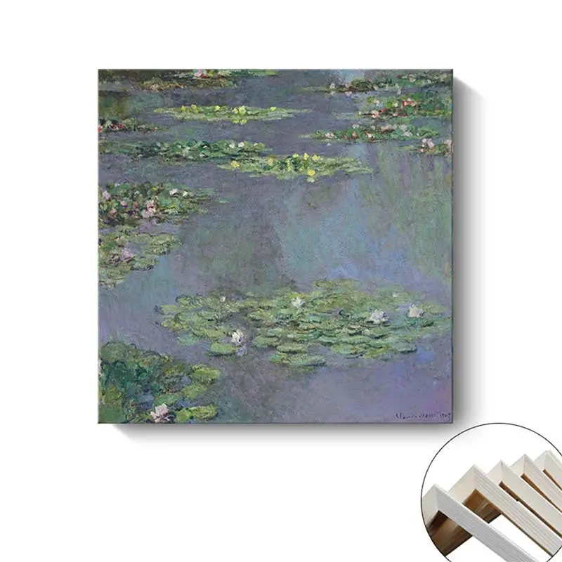 Framed Vintage Wall Art Classical Oil Painting Country Road Canvas Print Kitchen Living Room Farmhouse Wall Decor