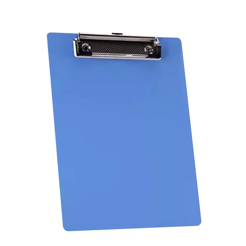 Wholesale Portable colorful  A4 A5 Plastic Metal Clipboard Folder Metal Clip Writing Pad Board Bills Menu Clipboard