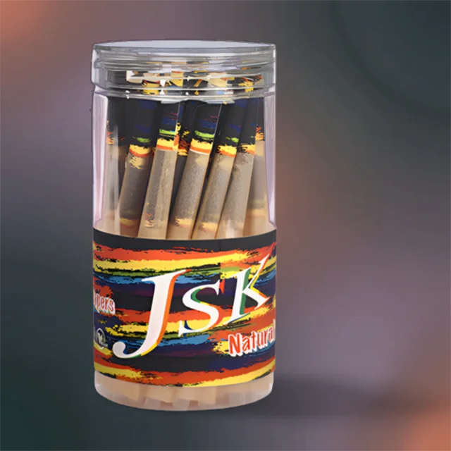 Top Quality Custom Rolling Cones Packaging Case Booklet Display box Organic Pre Paper box Plastic Container Jar Bottle