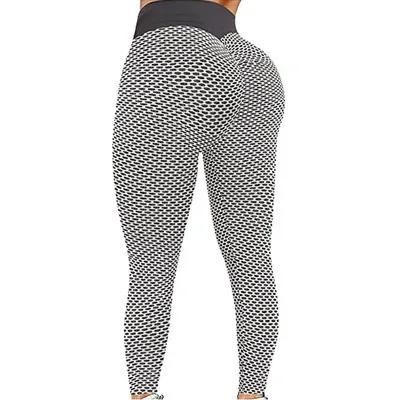 2021 Hot Jacquard Stretch High Waist Leggings lift butt Women leggings Yoga pants