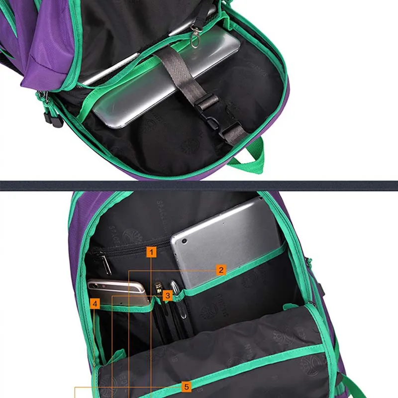 Custom waterproof lightweight travel boy outdoor mountain hiking camping sport backpack for teenagers