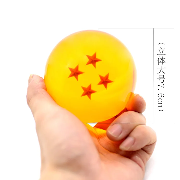 7.6cm Dragon Anime Figure Crystal Ball Shenron DBZ PVC Action Figures Plastic Balls Model Toys Kids Gift Dolls