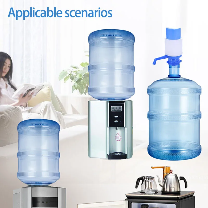 Food Grade PC Plastic 5 Gallon Pure Water Drinking Bucket For Water Dispenser