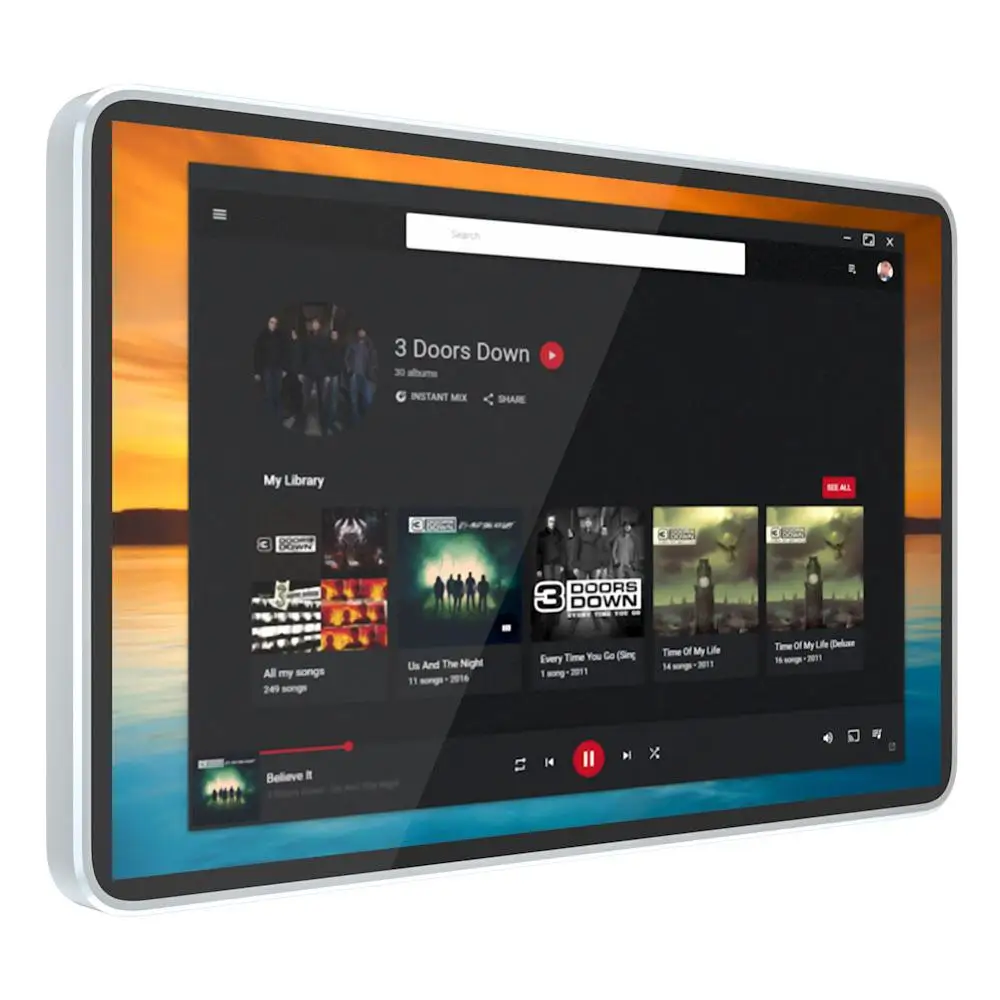 advertising display screen 1080P High Resolution interactive wall mounting advertising led display wall mount tablet lcd monitor