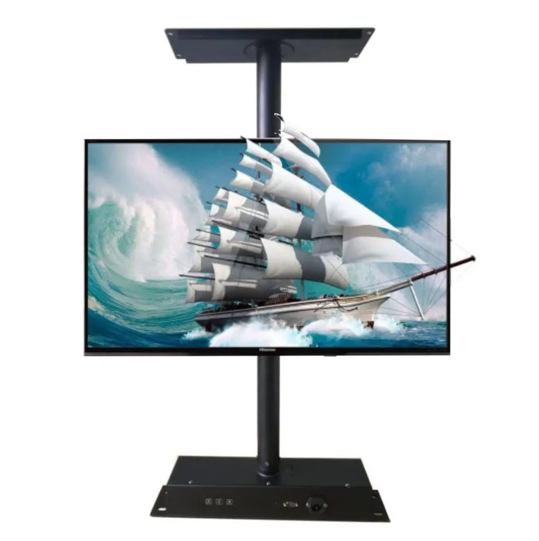 Living room modern tv stand cabinet design rotating tv stand 180 360 degree bracket motorized tv wall mount