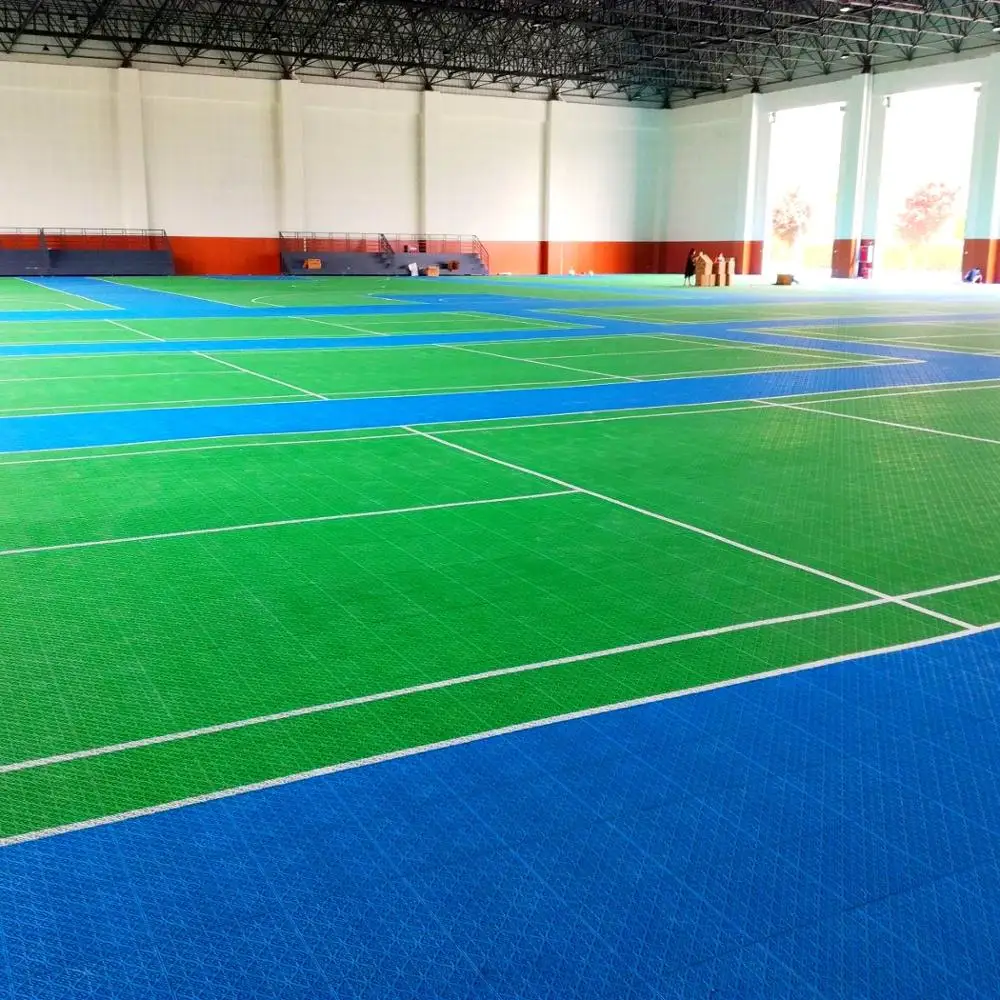 Factory price high quality pp plastic interlocking multiuse sports court portable floor mat basketball footwork flooring indoor