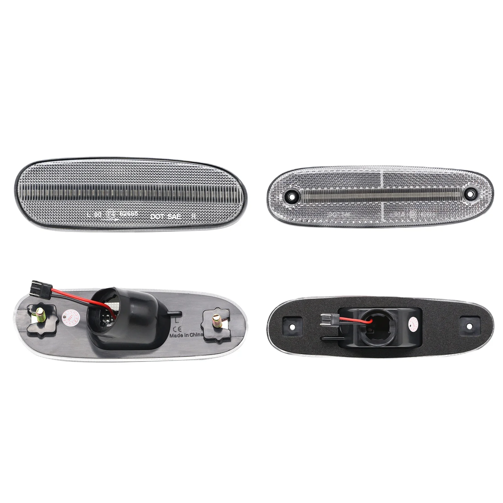 Vinstar LED Side Marker Lamp for Toyota 4th Gen Supra A80 1993-1998 LED 2 Front Side Marker 2 LED Rear Side Marker