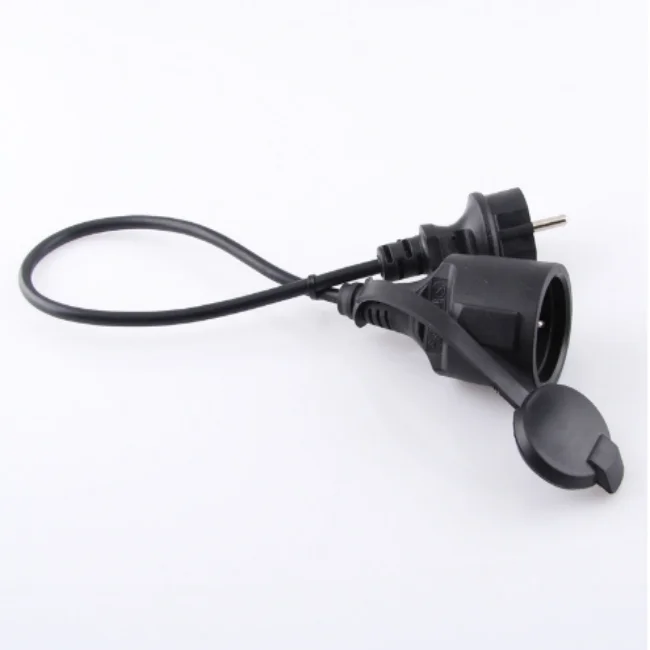 The Outdoor Electrical Equipment Waterproof Plug Power Cord VDE European Standard Extension Cable