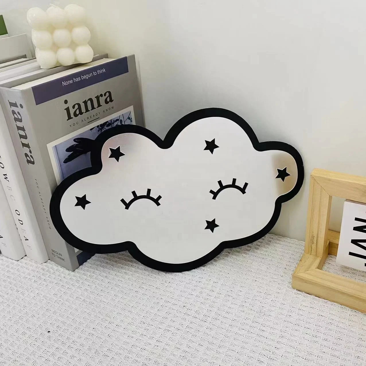 Cartoon Moon Mirror Custom Design Unbreakable Secure Wall Sticker mirrors for Decor Acrylic Mirror