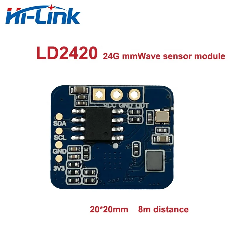 Hi-Link new HLK-LD2420 Identify accurate human micromovements Micro-Motion Detector Human Body Sensor 24G mmwave radar module