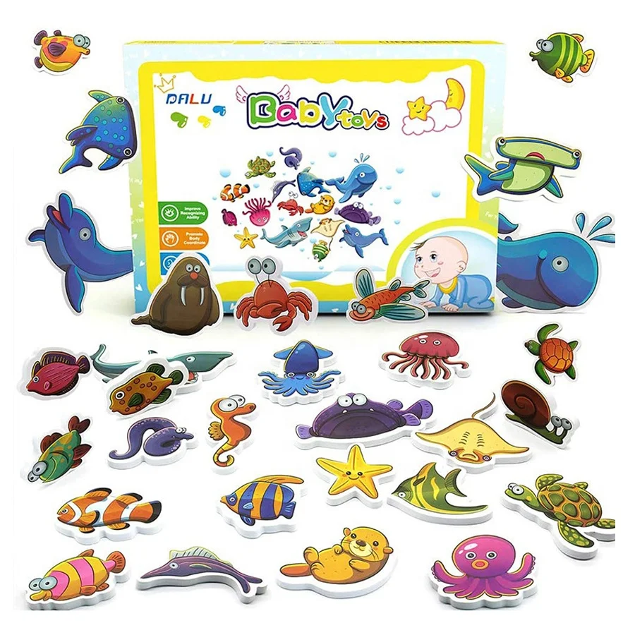 Kids Jigsaw Puzzle Bath Toys Baby Water Game Jigsaw Puzzles Kids Water Toys Bathly for Babies Baby Bath Toys Set