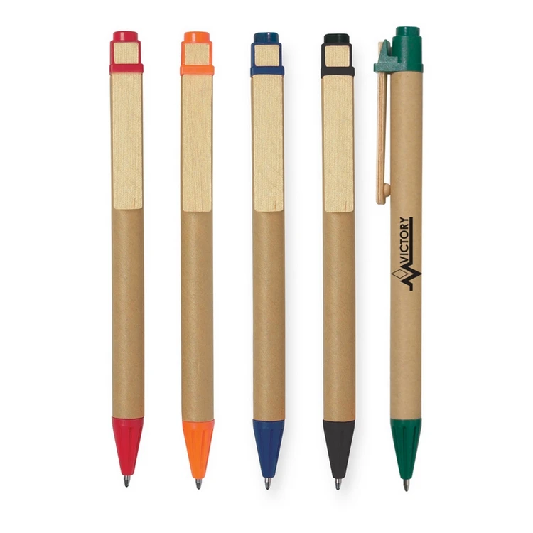 Recycled Ballpoint Eco Paper Barrel Pen