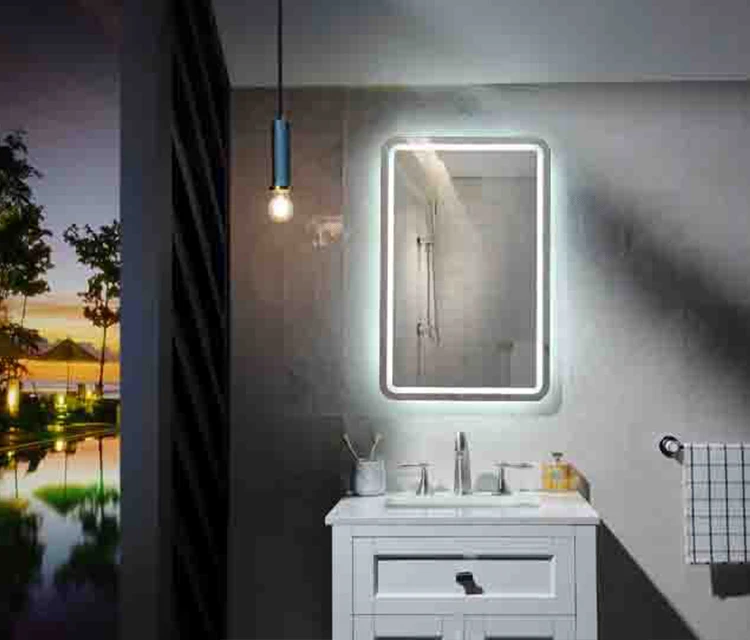 Bathroom Mirrors With Shelves Customized Modern Bathroom Led Light Mirror Glass Mirror Home Bathing Beauty